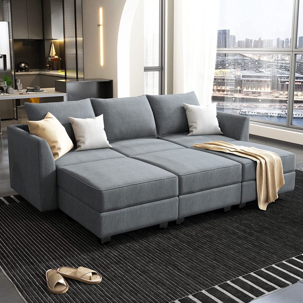 Best Modular Sofas For Small Spaces Make The Most Of Your Room DHM   HONBAY Modular Sectional Sofa For Small Spaces 1024x1024 