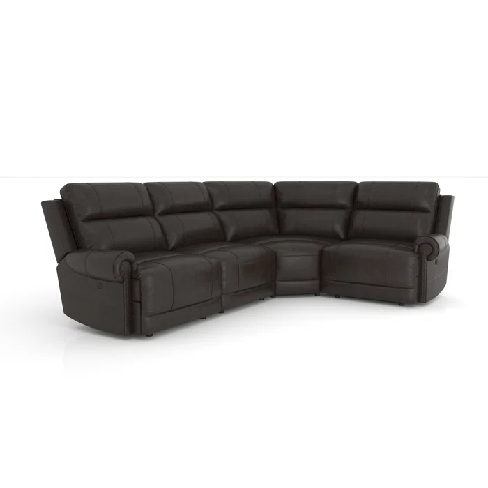 best leather reclining sectional