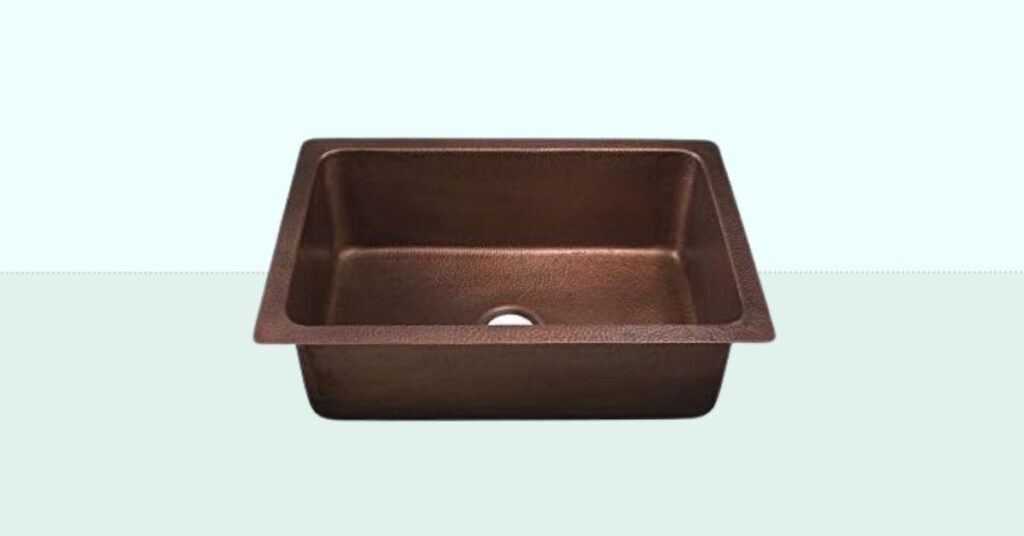 how to clean copper sinks